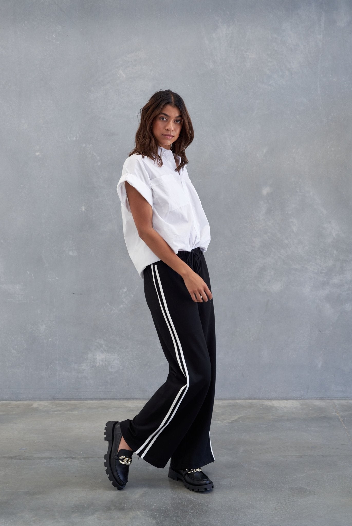 WIDE LEG JERSEY PANT - S T Y L E L A U N D R Y